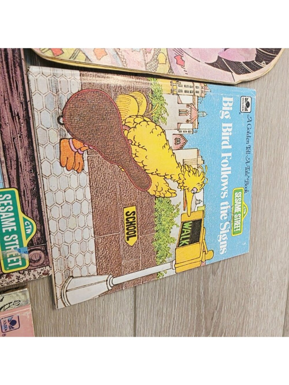 8 Vtg Golden Books HC PB Mix Sesame Street Books Christmas Grover Grouch Herry - Picture 4 of 16